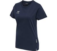 Hummel Move Grid Cotton Short Sleeve T-shirt Bleu M Femme