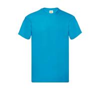 T-shirt en coton Fruit of the Loom Original Bleu S