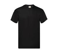 T-shirt en coton Fruit of the Loom Original Noir 5XL