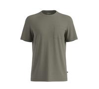 T-shirt en coton mÃ©langÃ© avec poche poitrine et patch logo s.Oliver Vert 2XL