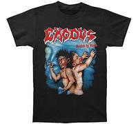 T-shirt en coton noir pour homme avec bande Exodus Bonded by Blood, Noir , L