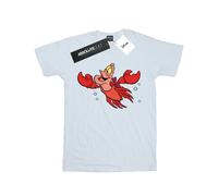 T-shirt en coton peigné de qualité supérieure disney the little mermaid blanc 5/6A
