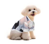 T-shirt en coton pour chien et chat - Arctic Silent Seal - Gilet d'été respirant pour petits chiens - Débardeur doux pour chiot - Vêtement léger pour animaux de compagnie - Taille L