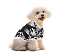 T-shirt en coton pour chien et chat - Chats in Mime - Gilet d'été respirant pour petits chiens, débardeur doux pour chiot, vêtements légers pour animaux de compagnie, taille L