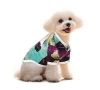 T-shirt en coton pour chien et chat - Demi humain, moitié Angus Bull Gilet d'été respirant pour petits chiens, débardeur doux pour chiot, vêtement léger pour animaux de compagnie, taille L
