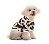 T-shirt en coton pour chien et chat - Détails du visage - Gilet d'été respirant pour petits chiens, débardeur doux pour chiot, vêtements légers pour animaux de compagnie, taille S