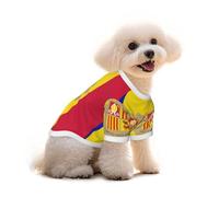 T-shirt en coton pour chien et chat - Drapeau d'Andorre - Gilet d'été respirant pour petits chiens, débardeur doux pour chiot, vêtement léger pour animaux de compagnie, taille L