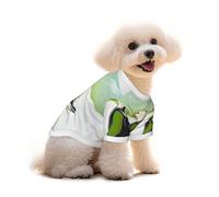 T-shirt en coton pour chien et chat - Jacob Duck on the Beach - Gilet d'été respirant pour petits chiens, débardeur doux pour chiot, vêtement léger pour animaux de compagnie, taille S