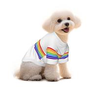 T-shirt en coton pour chien et chat - Le drapeau juif - Gilet d'été respirant pour petits chiens, débardeur doux pour chiot, vêtement léger pour animaux de compagnie, taille L