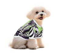 T-shirt en coton pour chien et chat - Monstres mignons - Gilet d'été respirant pour petits chiens - Débardeur doux pour chiot - Vêtements légers pour animaux de compagnie - Taille S