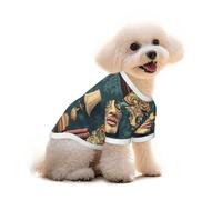 T-shirt en coton pour chien et chat - Portrait de déesse 3D - Gilet d'été respirant pour petits chiens, débardeur doux pour chiot, vêtement léger pour animaux de compagnie, taille L