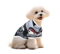 T-shirt en coton pour chien et chat - Sculpture de gâteau - Gilet d'été respirant pour petits chiens, débardeur doux pour chiot, vêtements légers pour animaux de compagnie, taille L