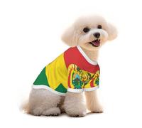 T-shirt en coton pour petit chien avec motif drapeau de la Bolivie - Vêtement mignon avec impression unique - Chemise pour chiot pour bichon de Poméranie Frise Yorkshire