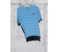 T-shirt en coton rayÃ© Diverse Coalition SK8 06 Bleu XL