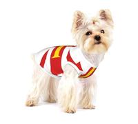 T-shirt en coton respirant et réglable avec motif drapeau des îles de Guernesey pour petits chiens et chats - Vêtements d'été pour chiots