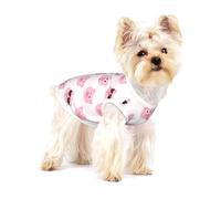 T-shirt en coton sans manches pour chien avec visage de cochon rose drôle, doux et respirant pour petit animal de compagnie