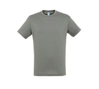 T-Shirt En Coton Sols Regent Uni Col Rond Homme Mixte S à 4XL