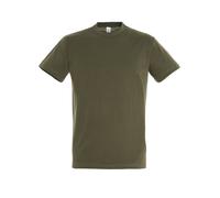 T-Shirt En Coton Sols Regent Uni Col Rond Homme Mixte S à 4XL