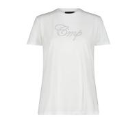 CMP T-Shirt élastique en Jersey pour Femme, Blanc/Gris, 40