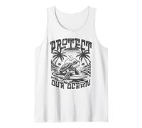T-shirt en forme de tortue Save Sea Life Protect Our Ocean Surf Beach Nature Débardeur