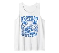 T-shirt en forme de tortue Save Sea Life Protect Our Ocean Surf Beach Nature Débardeur
