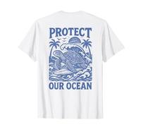 T-shirt en forme de tortue Save Sea Life Protect Our Ocean Surf Beach Nature T-Shirt