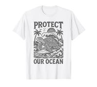 T-shirt en forme de tortue Save Sea Life Protect Our Ocean Surf Beach Nature T-Shirt
