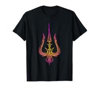 T-shirt en forme de trident OM-Lord Shiva Divine Spear T-Shirt