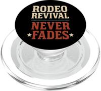 T-Shirt en Jean rétro Western Rodeo Cowboycore Bull Rider Dusty PopSockets PopGrip pour MagSafe