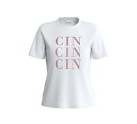 T-shirt en jersey Ã imprimÃ© strassÃ© femme COMMA Cin-Cin-Cin Blanc 48