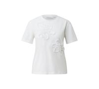 T-shirt en jersey à motif floral mi-longue femme COMMA Blanc 36