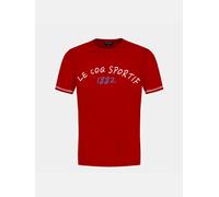 T-shirt En Jersey De Coton Tricolores Red 12A