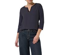 T-shirt en jersey de viscose mÃ©langÃ©e Ã manches 3/4 femme COMMA Bleu 34