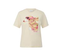 T-shirt en jersey imprimÃ© col rond femme COMMA Dolce Vita Beige 42