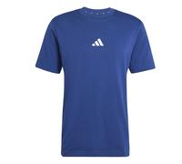 Adidas T-shirt Essentials Single 3 Stripes manches courtes bleu foncé/blanc - M