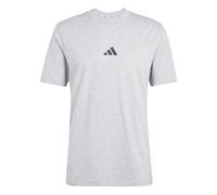 adidas Homme Essential Three Stripes Single Jersey Shirt, Medium Grey Heather/Black, M