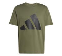 Adidas T-shirt Essentials Big Logo Single Jersey manches courtes Homme Olive Strata/Black S
