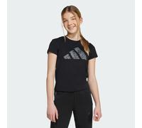 T-shirt fille adidas Animal Big Logo Single Noir 7/8 ans