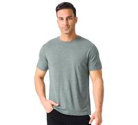 T-Shirt en Laine mérinos Merino Protect 100% pour Hommes, Manches Courtes, résistant aux odeurs, Couche de Base légère pour Voyages et randonnées