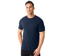 T-Shirt en Laine mérinos Merino Protect 100% pour Hommes, Manches Courtes, résistant aux odeurs, Couche de Base légère pour Voyages et randonnées