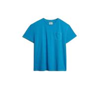 T-shirt en lin avec poche Superdry Classic Bleu XL