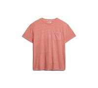 Superdry Cotton Classic Linen Pocket Short Sleeve T-shirt Rose M Homme