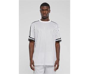 T-shirt en maille rayÃ©e oversize Urban Classics Blanc M
