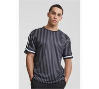 T-shirt en maille rayÃ©e oversize Urban Classics Noir 2XL