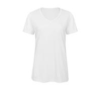 T-shirt en mélange de trois matières femme B&C Blanc S