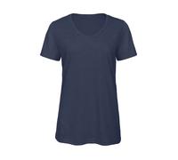 T-shirt en mélange de trois matières femme B&C Bleu S