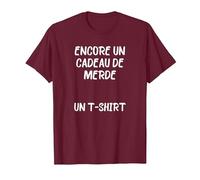 T-Shirt Encore Un Cadeau de Merde Un Inutile nul Cadeau Naze T-Shirt, Homme, Marron, L
