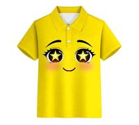 T Shirt Enfant - à Boutons col Classique pour garçons et Adolescents Haut décontracté d'été avec Style Gentleman pour Toutes Occasions