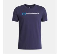 T-Shirt enfant à manches courtes Under Armour Logo Wordmark Bleu 14 ans