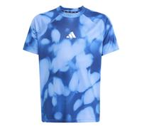 Adidas Training Allover Graphic Short Sleeve T-shirt Bleu 7-8 Years Garçon